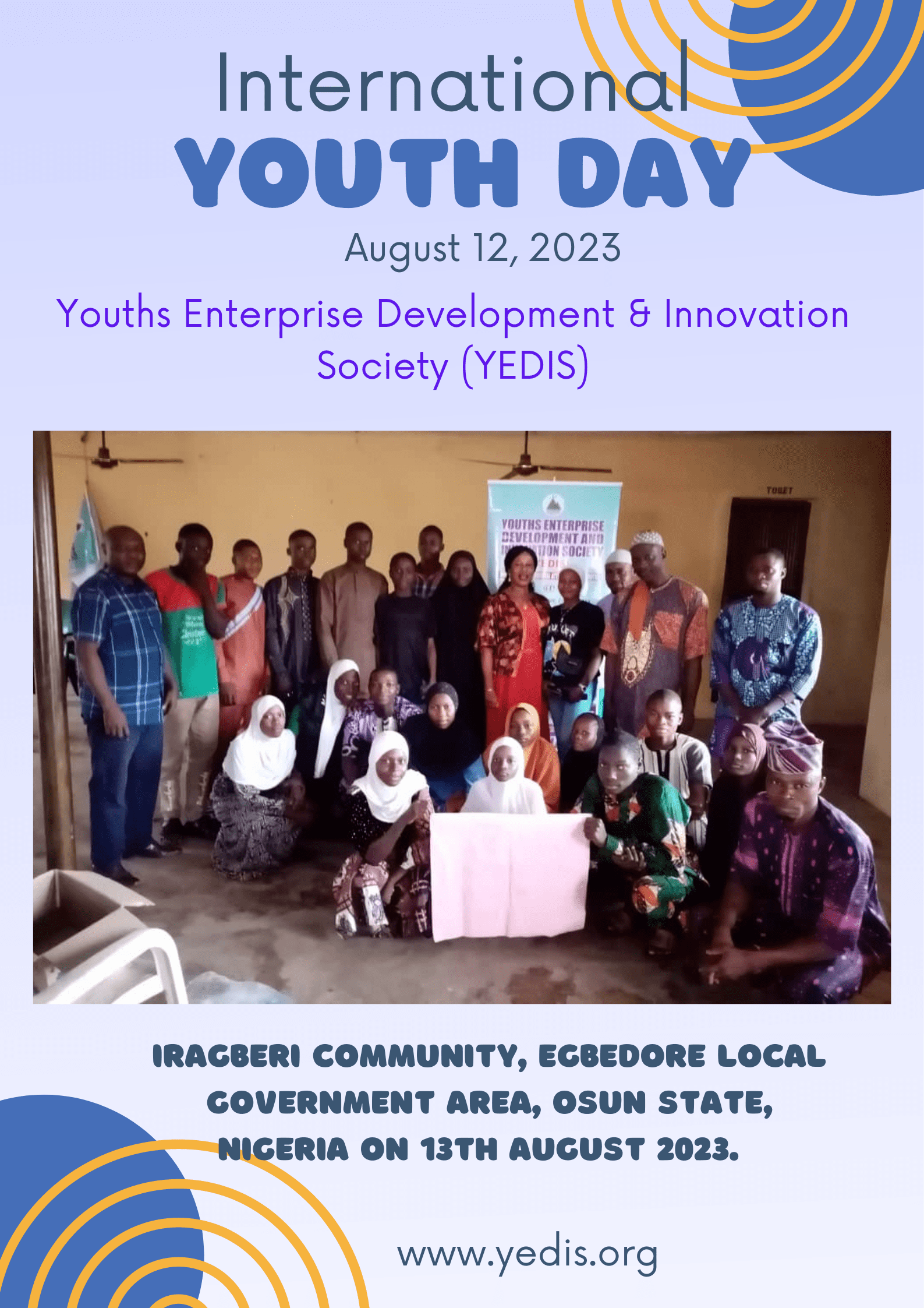 CELEBRATION OF INTERNATIONAL YOUTH DAY 2023 - Youths Enterprise